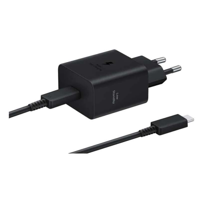 Бързо Зарядно Samsung 45W USB-C + Кабел (EP-T4511XBE) - Оригинално, Черно
