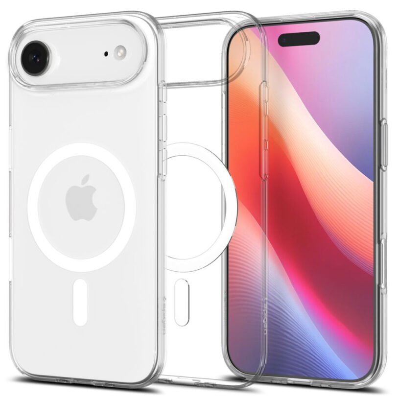 Калъф Spigen Liquid Crystal MagSafe за iPhone 17 Air - Clear / White