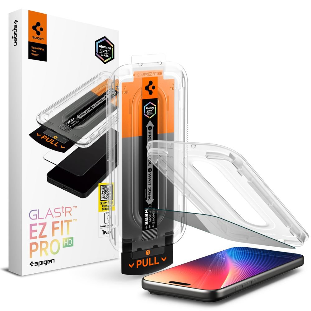 Spigen Glas.tR EZ Fit Privacy за iPhone 16 Pro - Комплект 2 броя