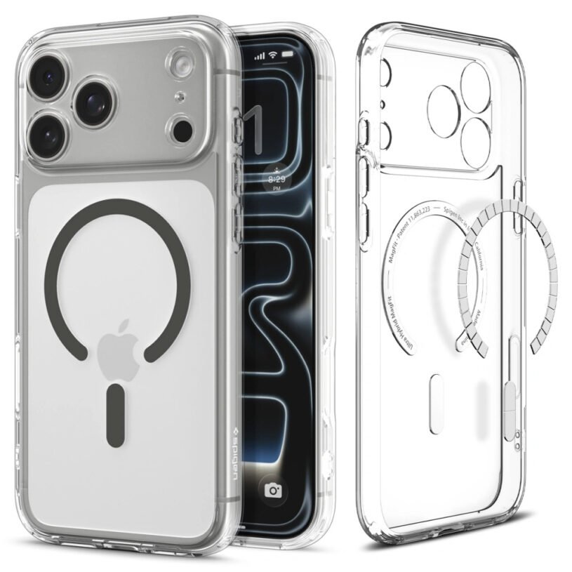 Калъф Spigen Ultra Hybrid MagSafe за iPhone 17 Pro Max - Clear/Graphite