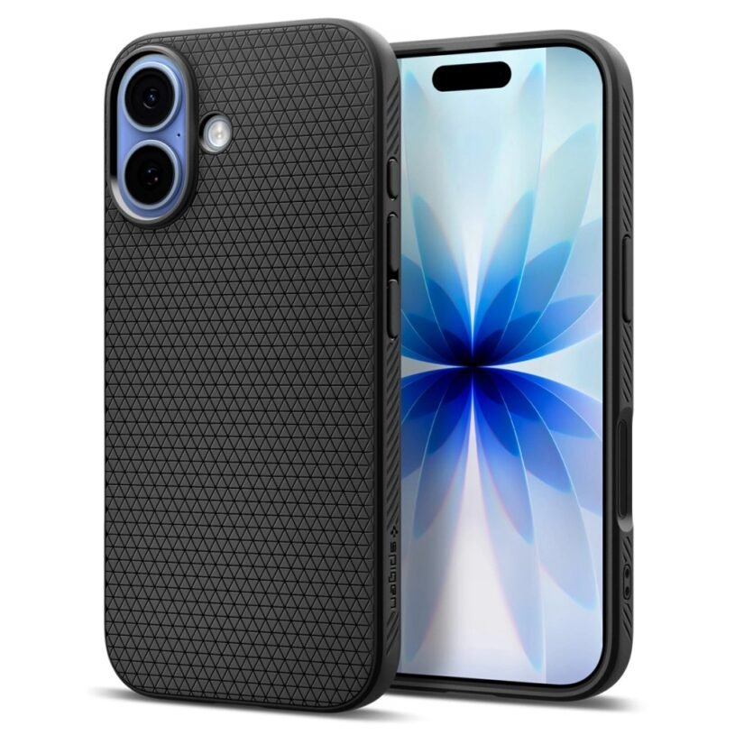 Калъф Spigen Liquid Air за iPhone 17 - Matte Black
