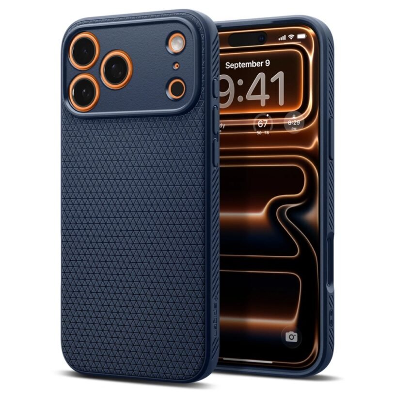 Калъф Spigen Liquid Air за iPhone 17 Pro Max - Navy Blue