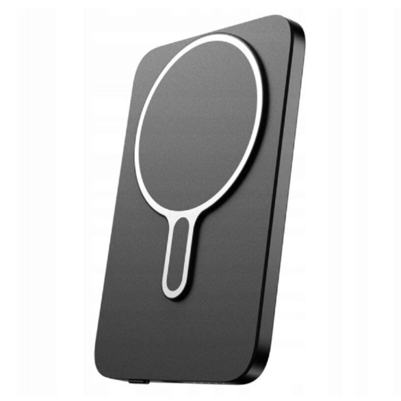 3mk MagSnap Go Power Bank 5000mAh – MagSafe/Qi Technology, 20W, Type-C, Grey