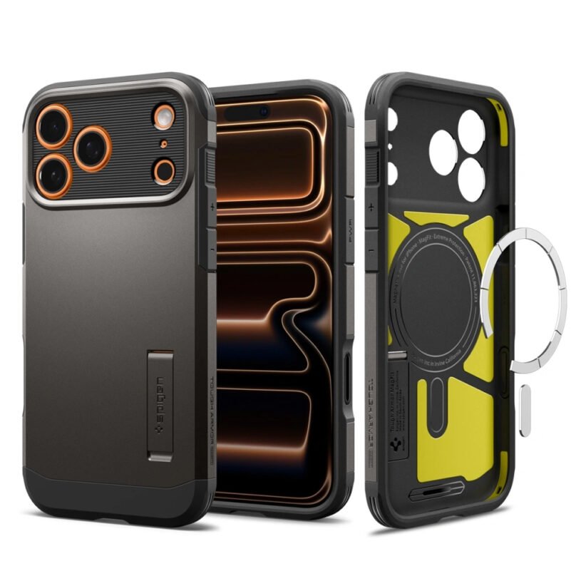 Калъф Spigen Tough Armor "T" MagSafe за iPhone 17 Pro - Gunmetal