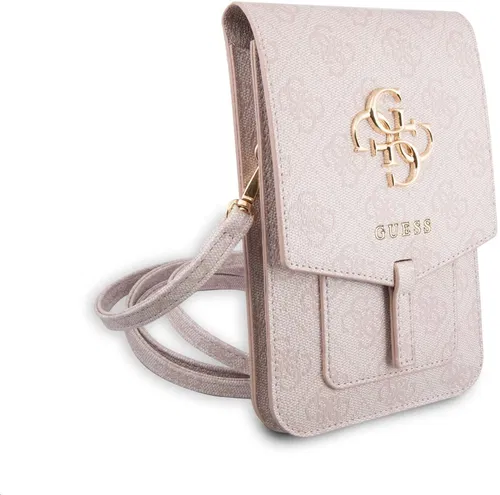 Дамска чанта за телефон Guess PU 4G Metal Logo Phone Bag - розова - Image 3