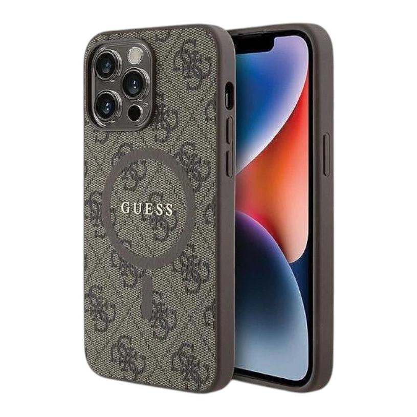 Кейс за iPhone 15 Pro Guess кафяв