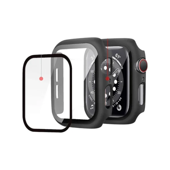 Кейс с протектор за Appel Watch 4/5/6/SE (40mm) от Tech-Protect Defense360, Черен