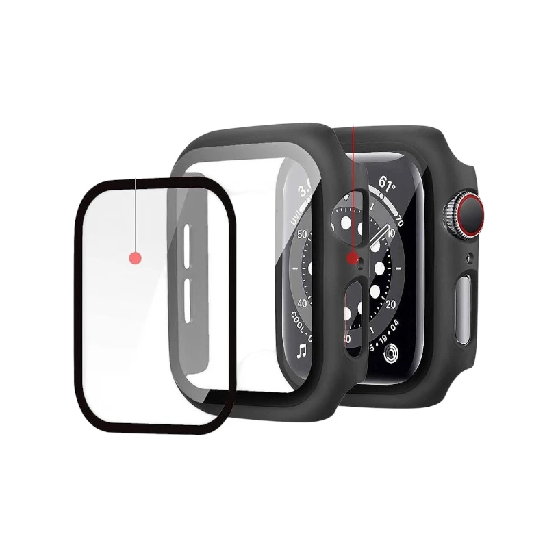 Кейс с протектор за Appel Watch 4/5/6/SE (40mm) от Tech-Protect Defense360, Черен - Image 4