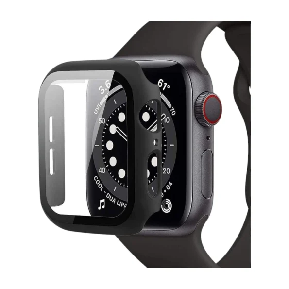Кейс с протектор за Appel Watch 4/5/6/SE (44mm) от Tech-Protect Defense360, Черен