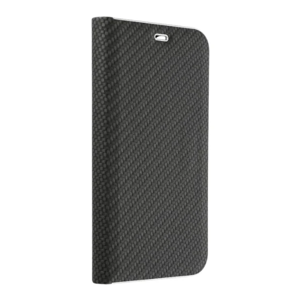 Калъф тип тефтер Luna Carbon за Samsung A25 5G Черен