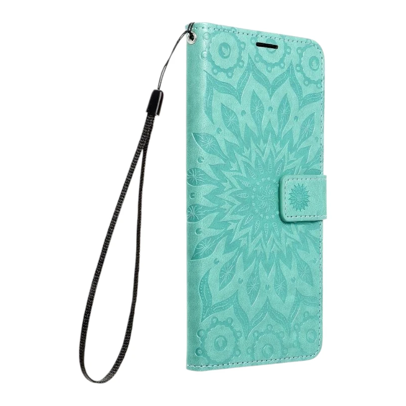 Калъф тип тефтер за Samsung Galaxy S21 FE, мандала зелен - Image 3