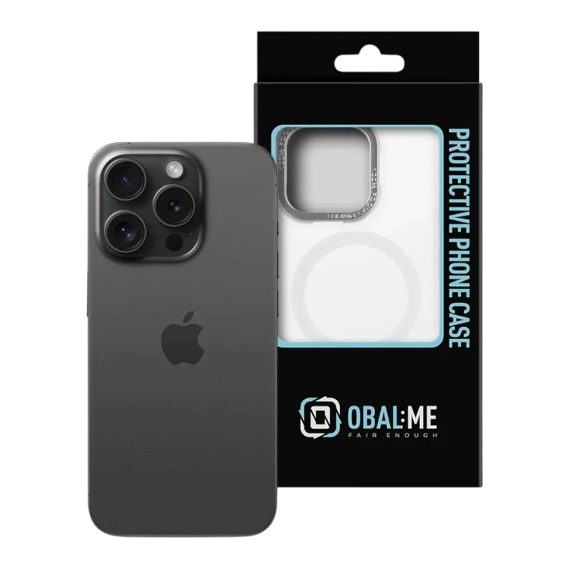 Калъф за iPhone 15 Pro OBAL:ME Misty Keeper, Матиран, Бял - Image 3