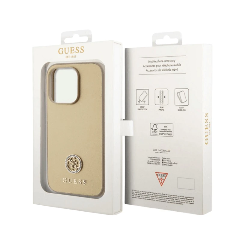 Кейс Guess за iPhone 15 Pro max Gold - Image 2