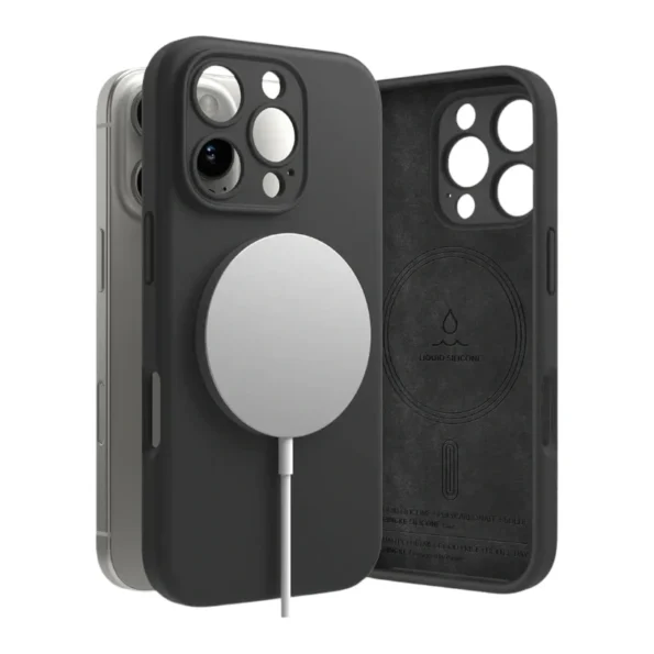 Кейс Ringke Silicone Magnetic MagSafe Apple iPhone 16 Pro Черен