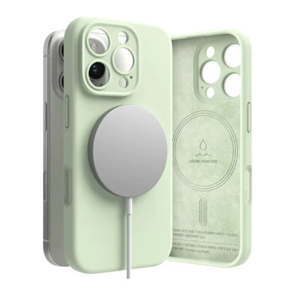 Кейс Ringke Silicone Magnetic MagSafe Apple iPhone 16 Pro Мента