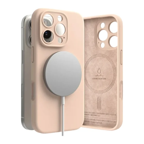 Кейс Ringke Silicone Magnetic MagSafe Apple iPhone 16 Pro Розов