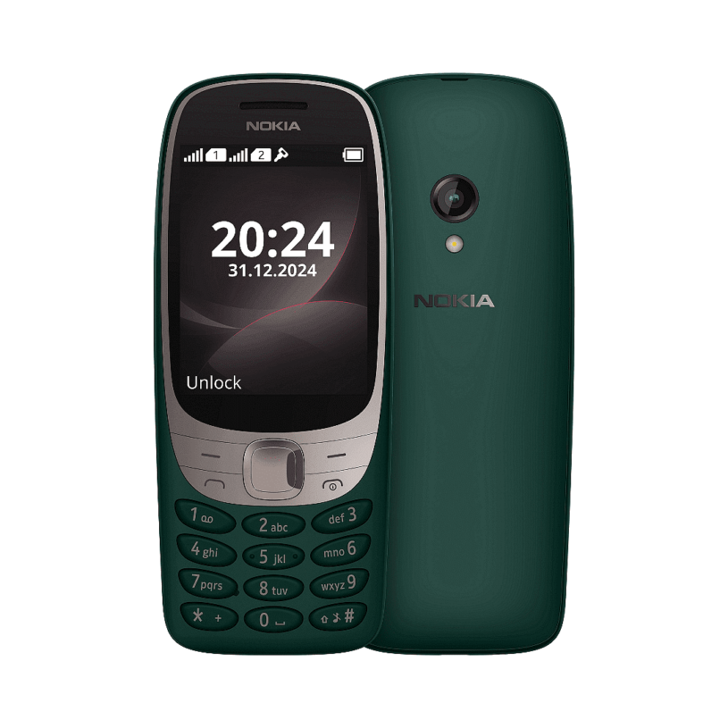 Мобилен телефон Nokia 6310, Зелен голяма сим карта