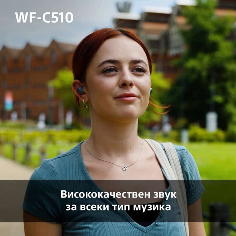 Sony WF-C510B Черни True Wireless Слушалки - DSEE, Дълъг Живот на Батерията - Image 5