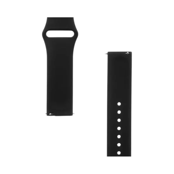 Силиконова каишка за смарт часовник Tactical 432 Silicone Sport Band 20mm, Черен