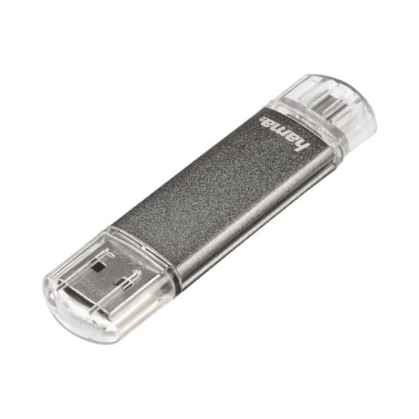 USB Памет/Флашка HAMA Тип USB-C LAETA, 16GB, USB 3.1 TYPE-C, СРЕБРИСТ