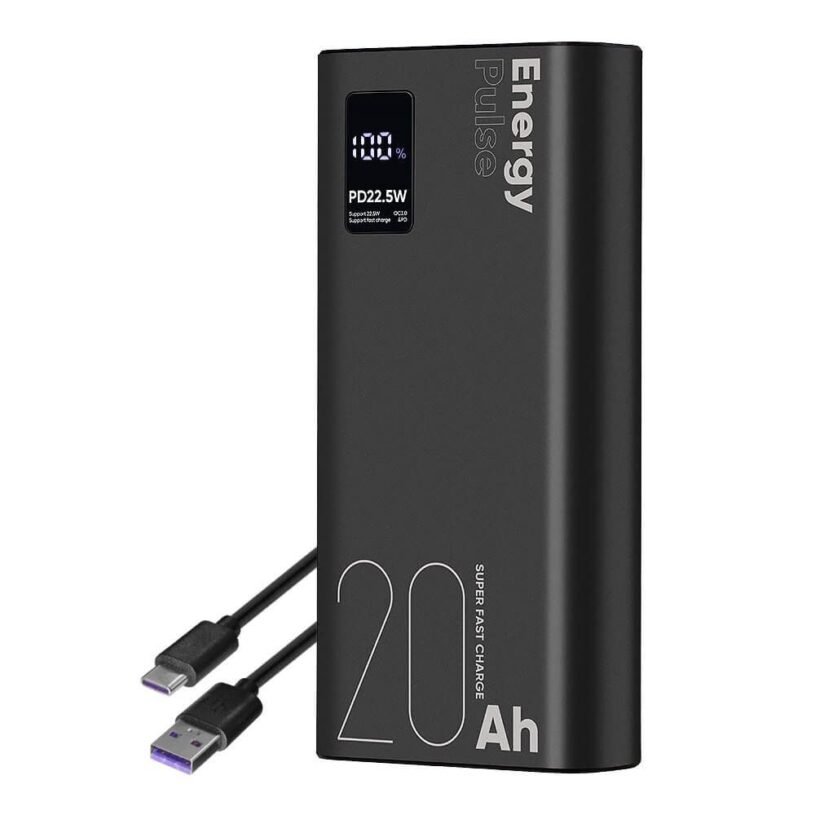 Външна батерия OBAL:ME EnergyPulse 20000mAh 22.5W Black