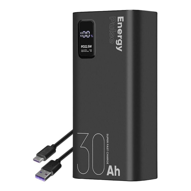 Външна батерия OBAL:ME EnergyPulse 30000mAh 22.5W Black